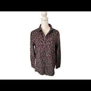 𝅺guess floral button down shirt size small